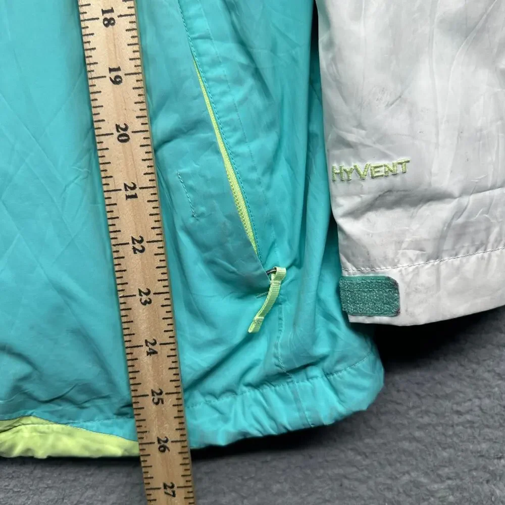 The North Face 3-in-1 HyVent Triclimate Fleece Jacket Girls Youth XL Teal White